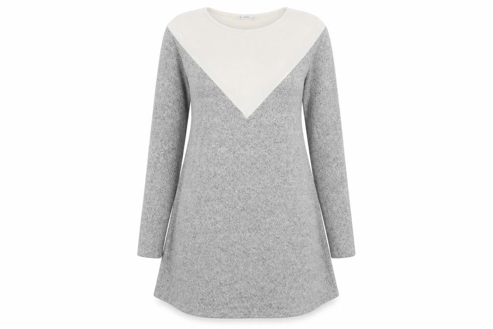 Stradivarius Women's Grey A-Line Dress Size 8