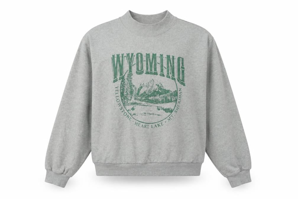 Hollister Grey Graphic Print Sweatshirt M Unisex