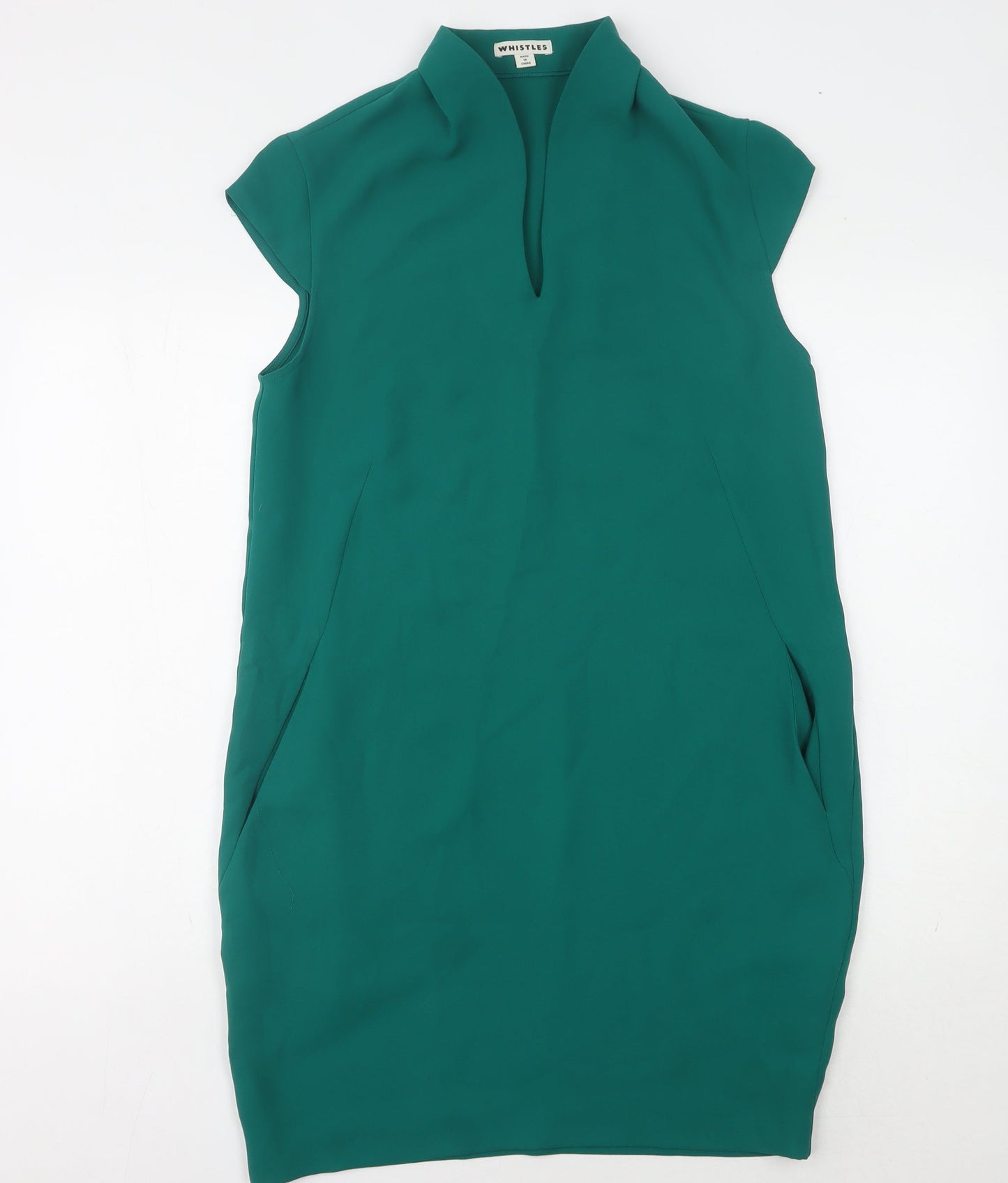 Whistles Women's Green Sheath Dress Size 10
