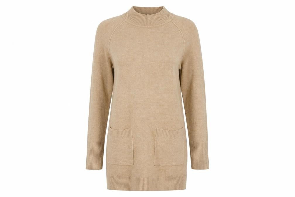 Principles Women's Beige Long Sleeve Shift Dress, Size 10