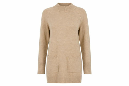 Principles Women's Beige Long Sleeve Shift Dress, Size 10