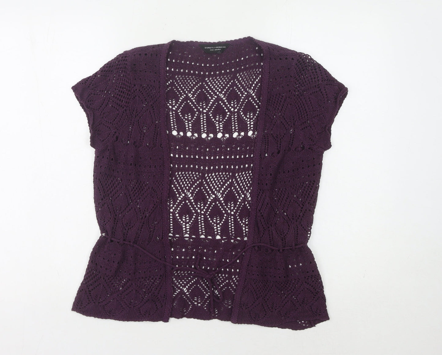 Dorothy Perkins Women's Purple Open Front Cardigan, Size 14