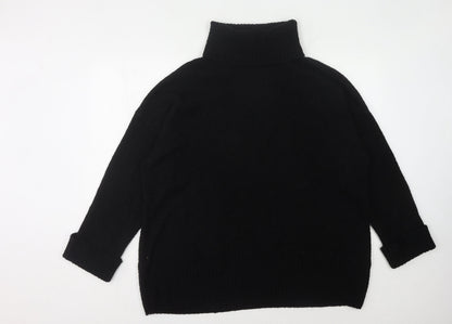 Firetrap Women's Black Roll Neck Jumper Size 10