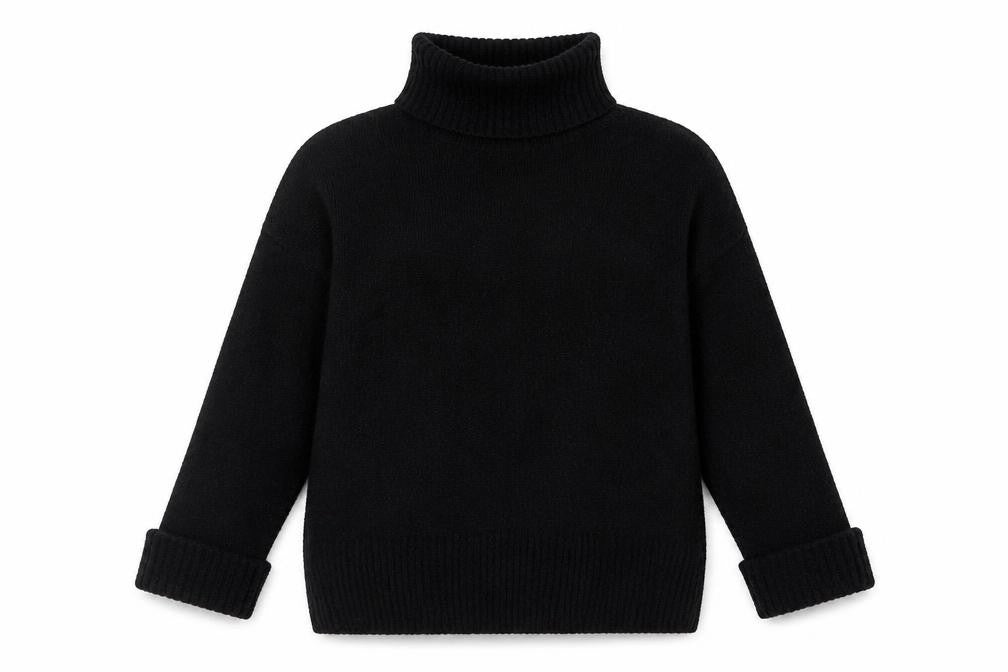 Firetrap Women's Black Roll Neck Jumper Size 10