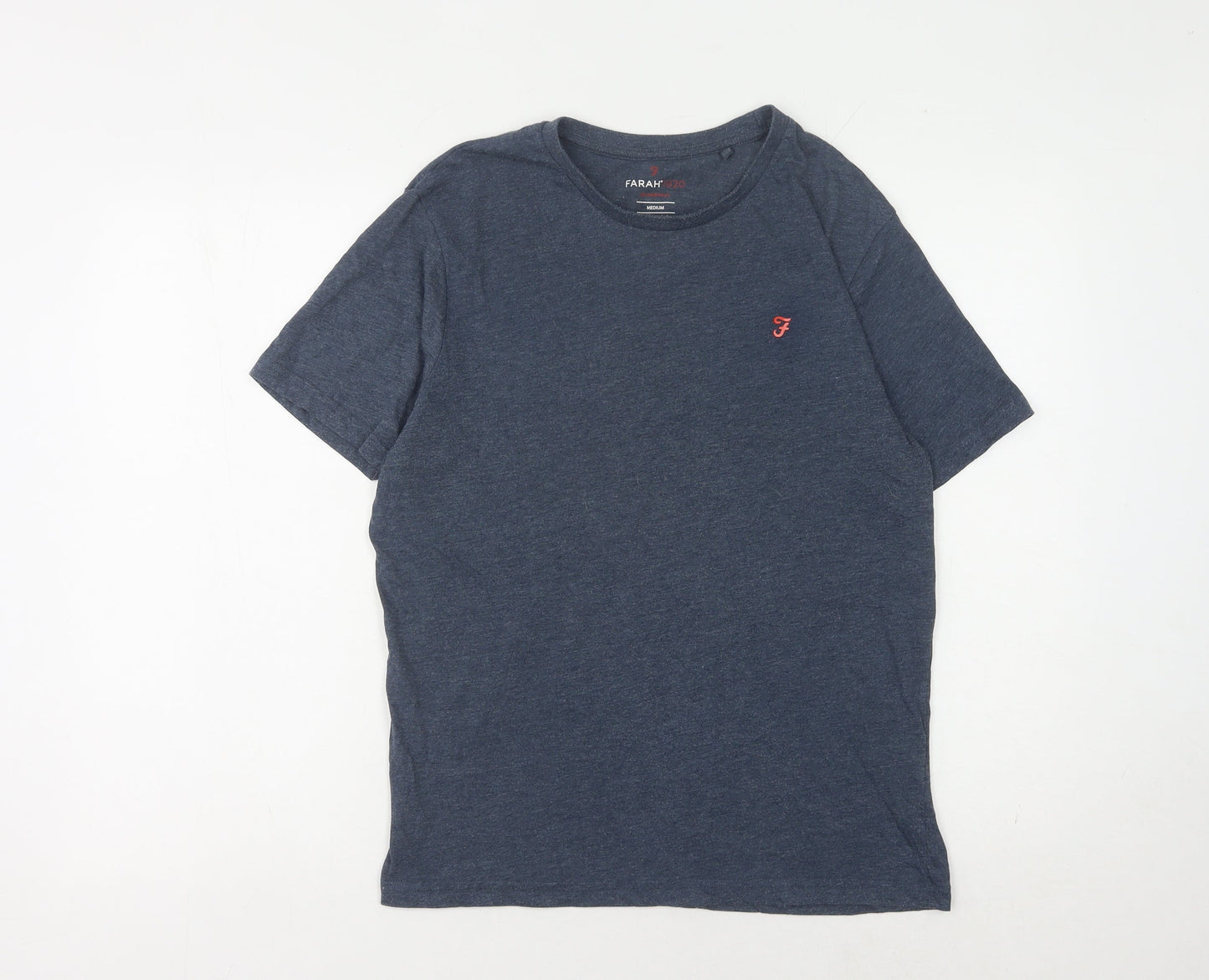 Farah Men's Blue Medium Crew Neck T-Shirt