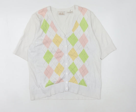 EP Pro Multicoloured Cardigan L Argyle