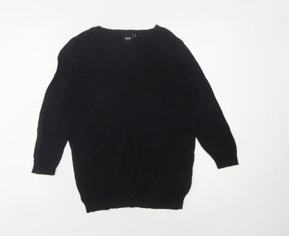 Additional front view of ASOS Women's Black jumper, size 6