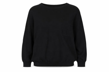 Front view of ASOS Women's Black jumper, size 6