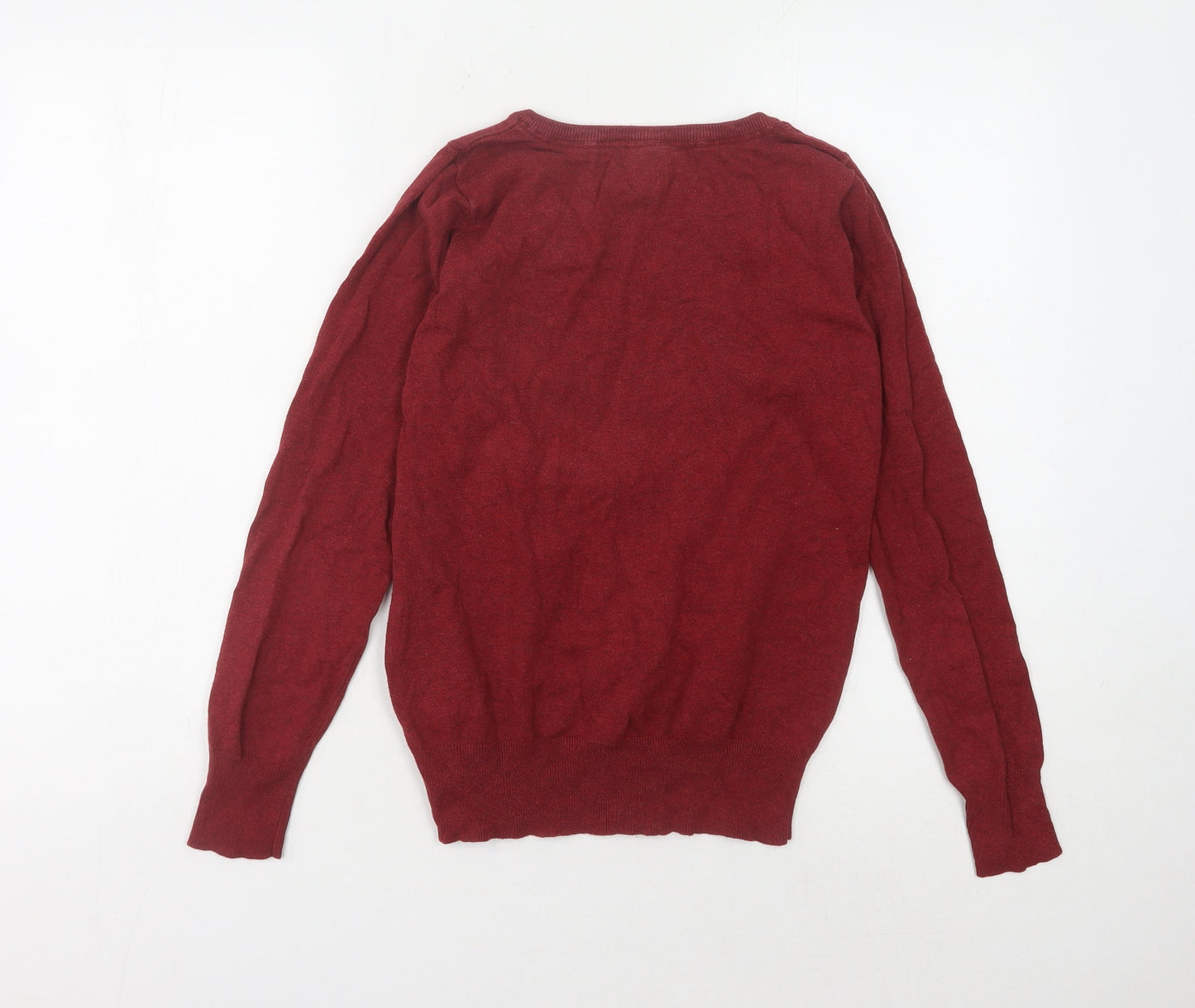 Cubus Women’s Red V-Neck Pullover Jumper L