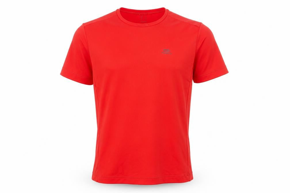 Men's Decathlon Red Running T-Shirt, Size L