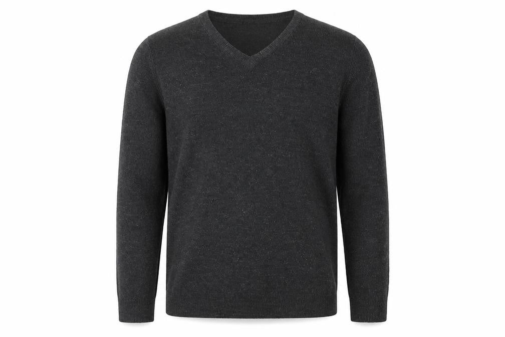 Marks & Spencer Men's Black V-Neck Pullover Jumper S