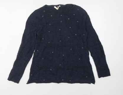 White Stuff Women's Blue Pullover Jumper Size 10