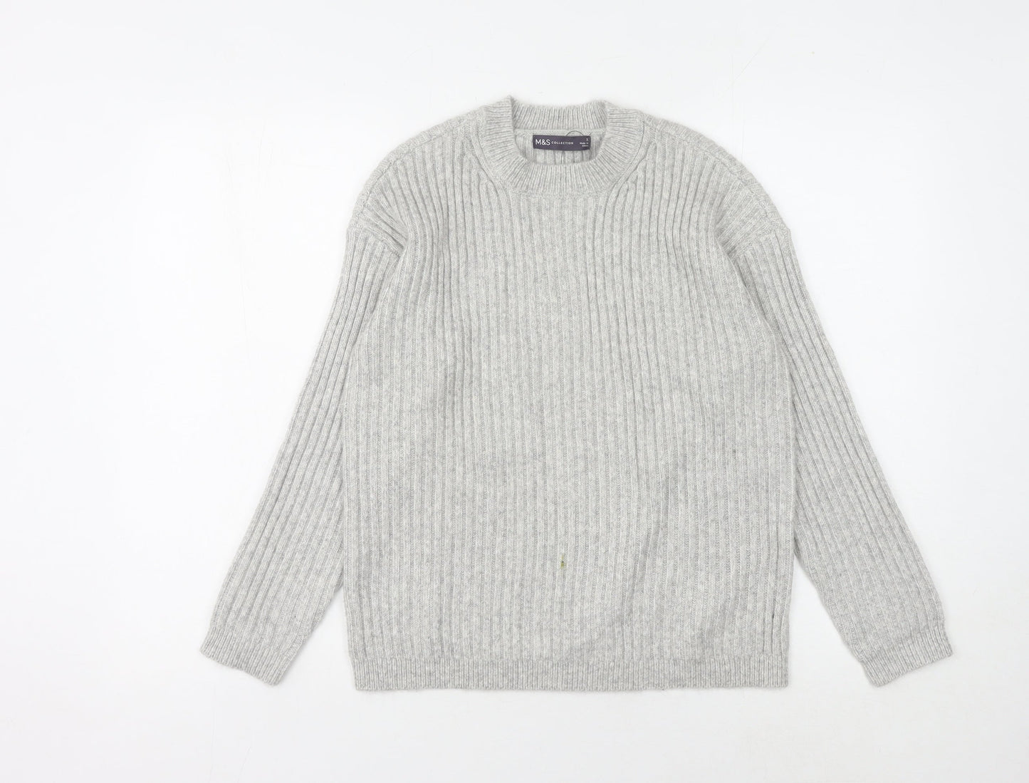 Marks and Spencer Women's Grey Pullover Jumper - Size S