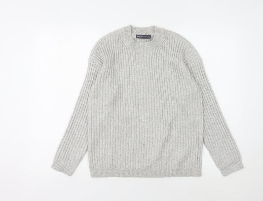 Marks and Spencer Women's Grey Pullover Jumper - Size S