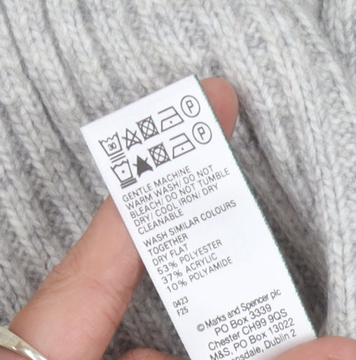 Marks and Spencer Women's Grey Pullover Jumper - Size S