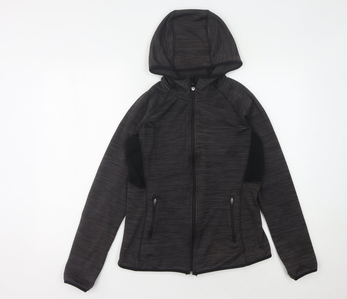 H&M Men's Black Hooded Basic Jacket M