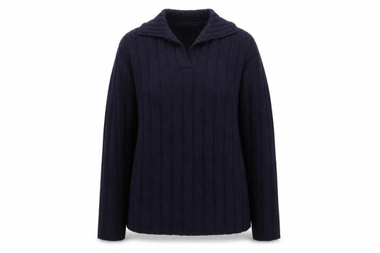Primark Women's Blue Collared Pullover Jumper Size 10-12