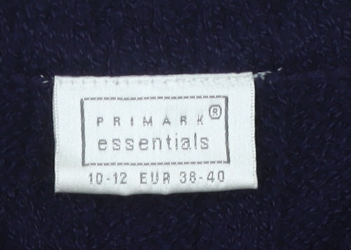 Primark Women's Blue Collared Pullover Jumper Size 10-12