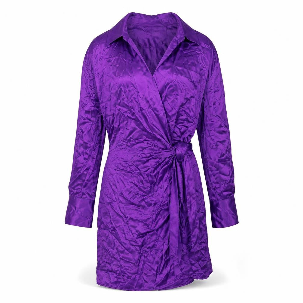 Zara Purple Collared Dress - Women's Size 12