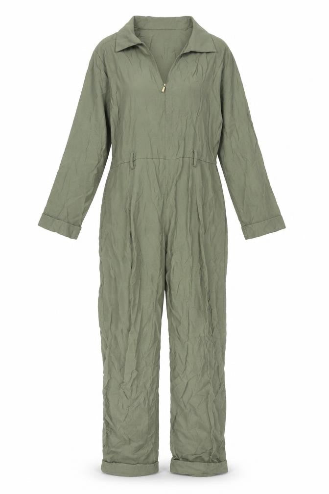 Zara Women's Green Jumpsuit, Size Small, Elegant and Versatile