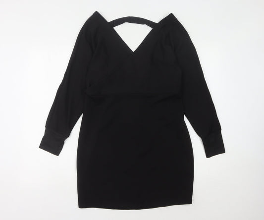 Yoins Women's Black Sheath Dress L - Elegant Classic Style