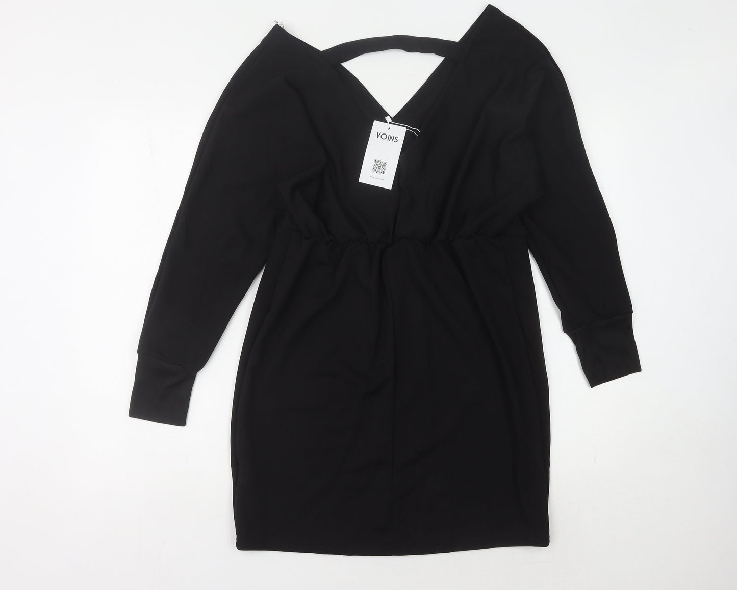 Yoins Women's Black Sheath Dress L - Elegant Classic Style