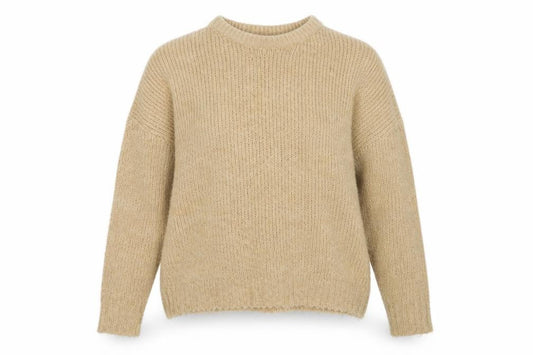 Boohoo Women's Beige Pullover Jumper, M, Chunky Knit
