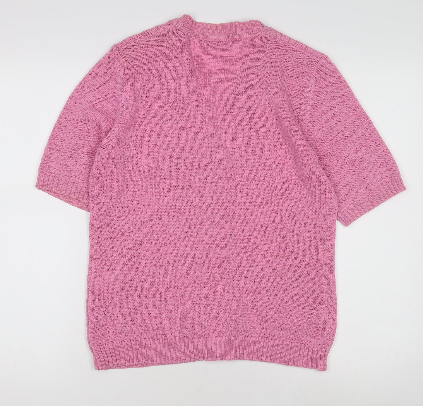 Rabe Women's Pink V-Neck Cardigan Size 10