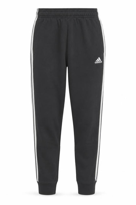 Front view of Adidas Men's Black Jogger Trousers, size S, Gym Wear