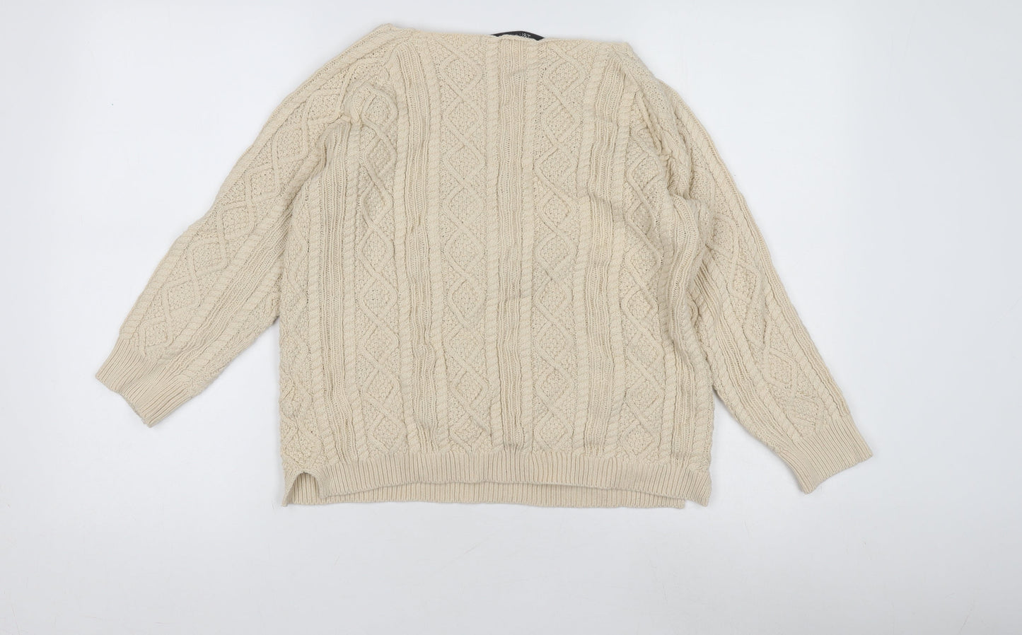TRU Collection Women's Beige Pullover Jumper M