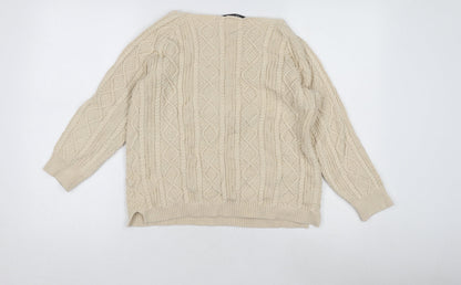 Back view of TRU Collection Women's Beige jumper M