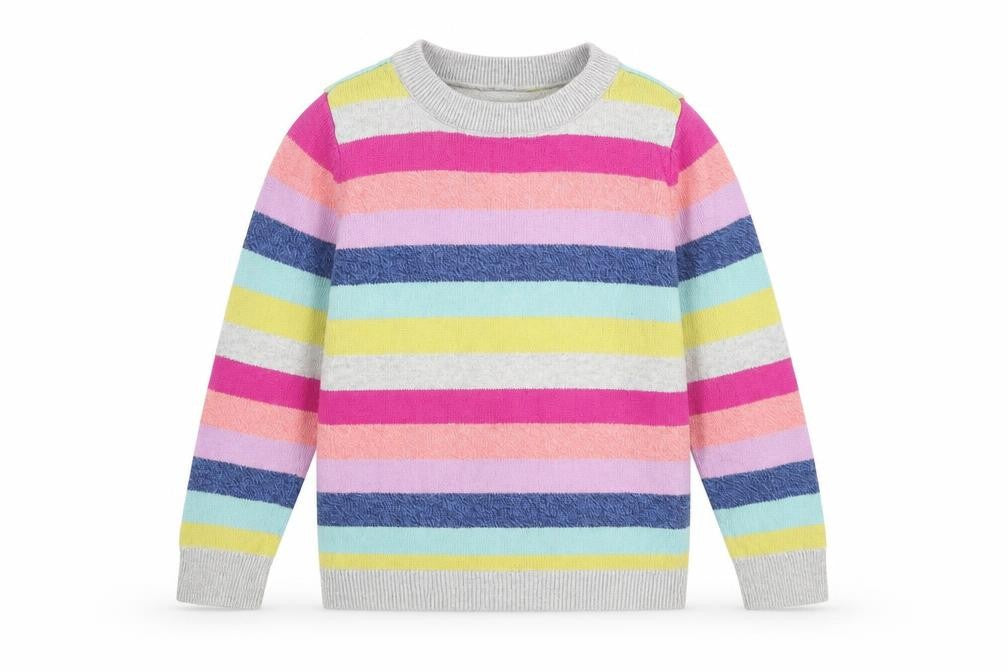 GAP Kids Multicoloured Striped Pullover Jumper S Girls