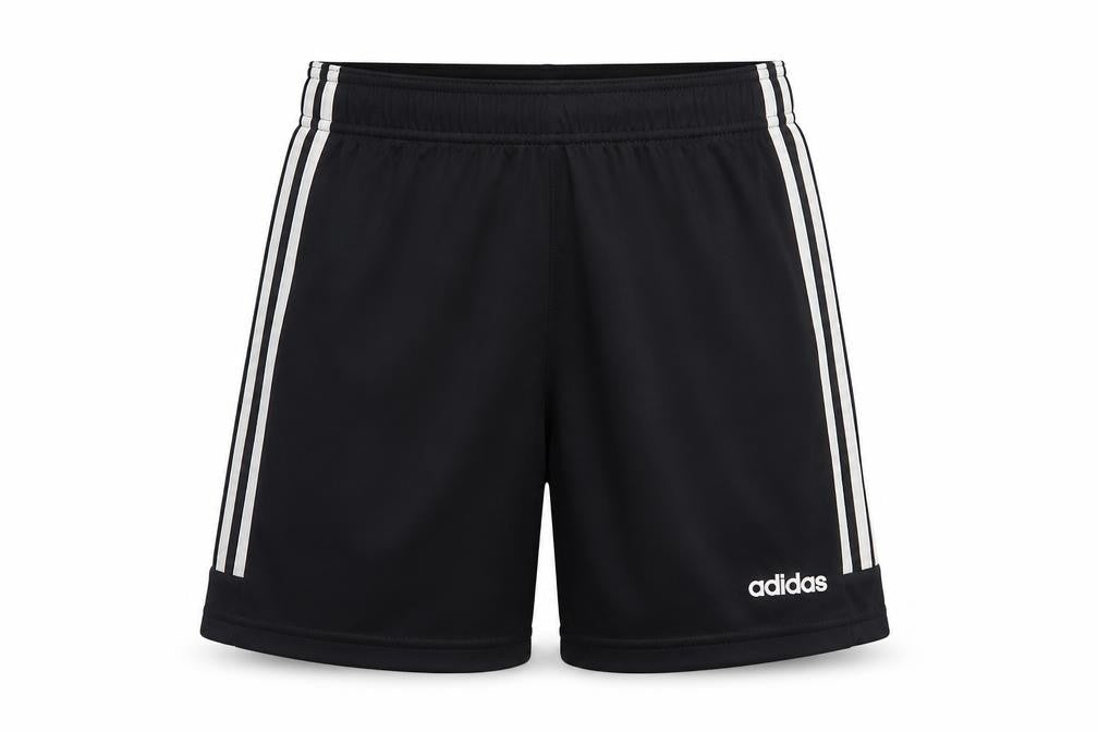 Adidas Boys Black XL Athletic Shorts with Stripes