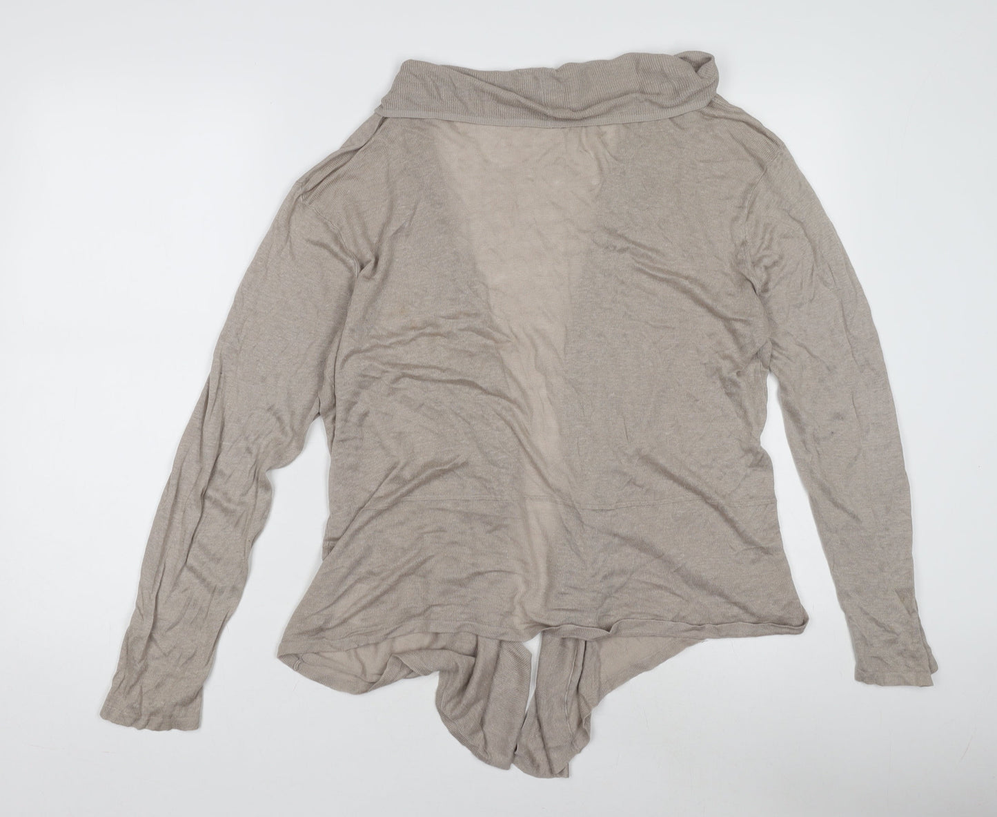 Emreco Women's Beige Open Front Cardigan Size 16