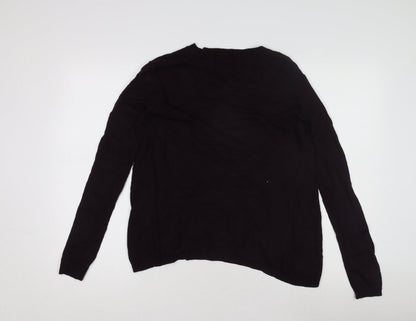 Jigsaw Women's Black V-Neck Pullover Jumper - Small