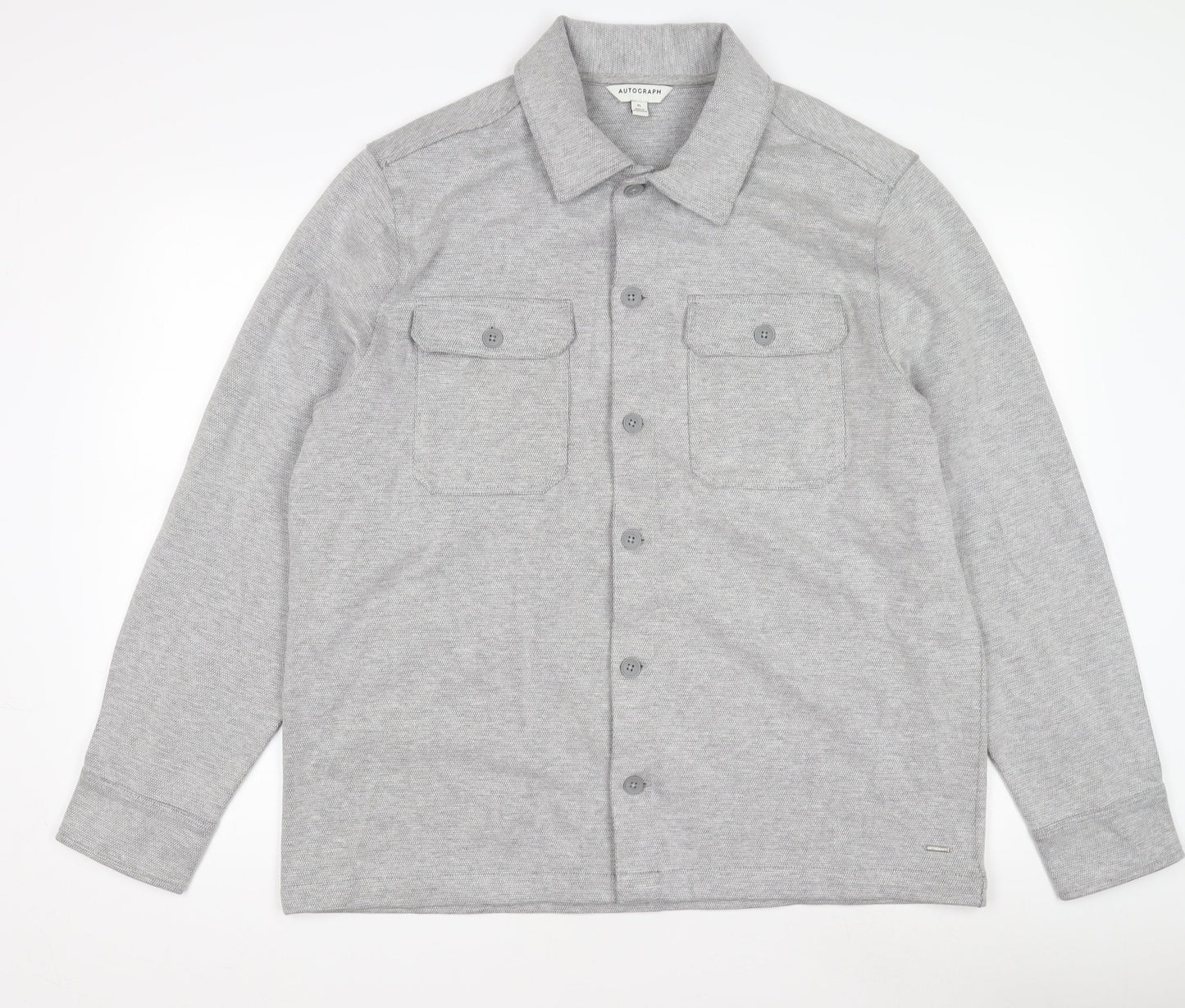 Marks and Spencer Mens Grey XL Basic Knit Jacket