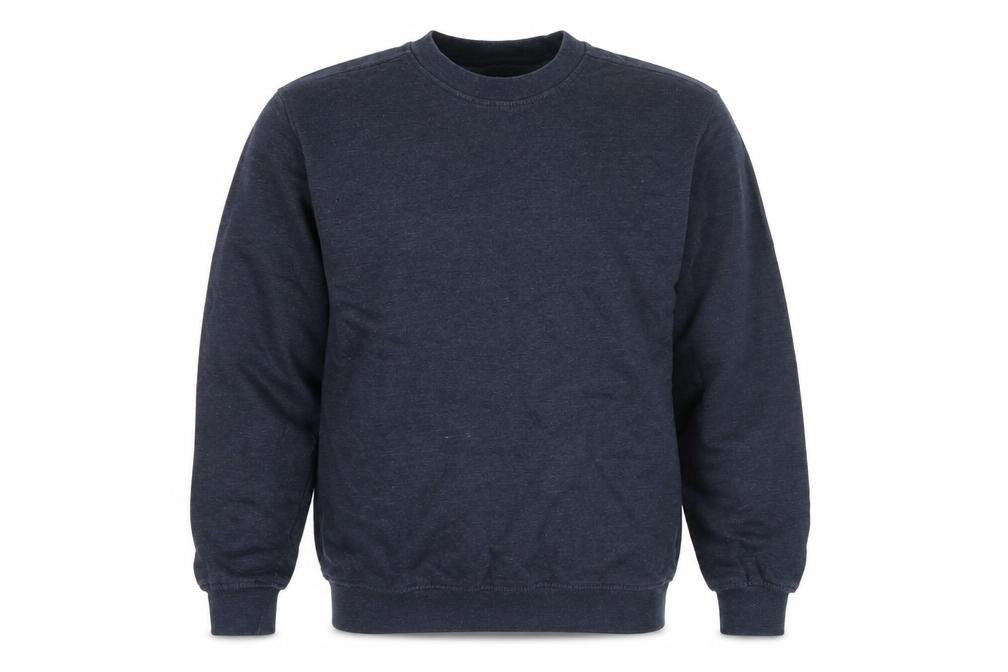 EWM Men's Blue Crew Neck Pullover Sweatshirt M