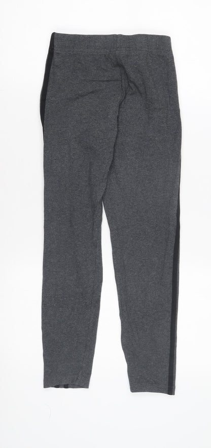 Back view of Adidas boys’ grey track pants - comfortable activewear