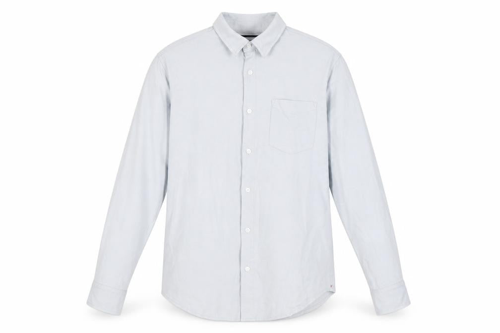 JACHS New York Men's Blue Button-Up Shirt, Size M