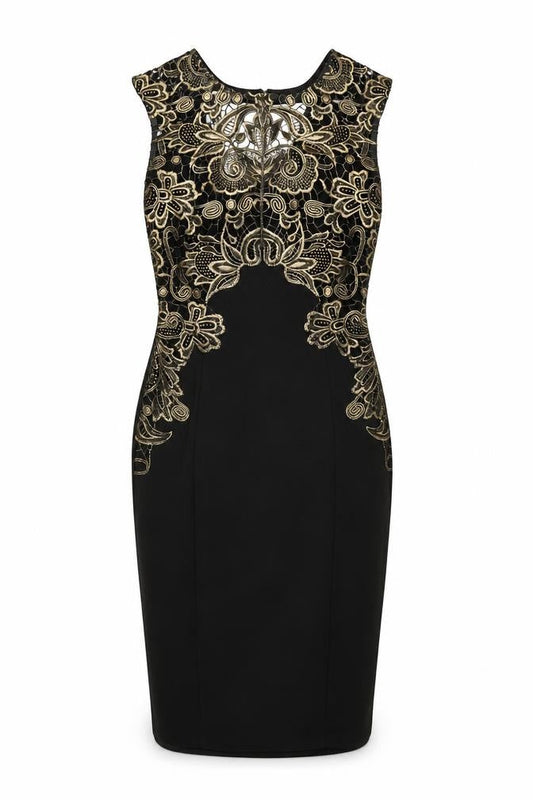 Lipsy Women's Black Sheath Dress UK 4 Party Wear