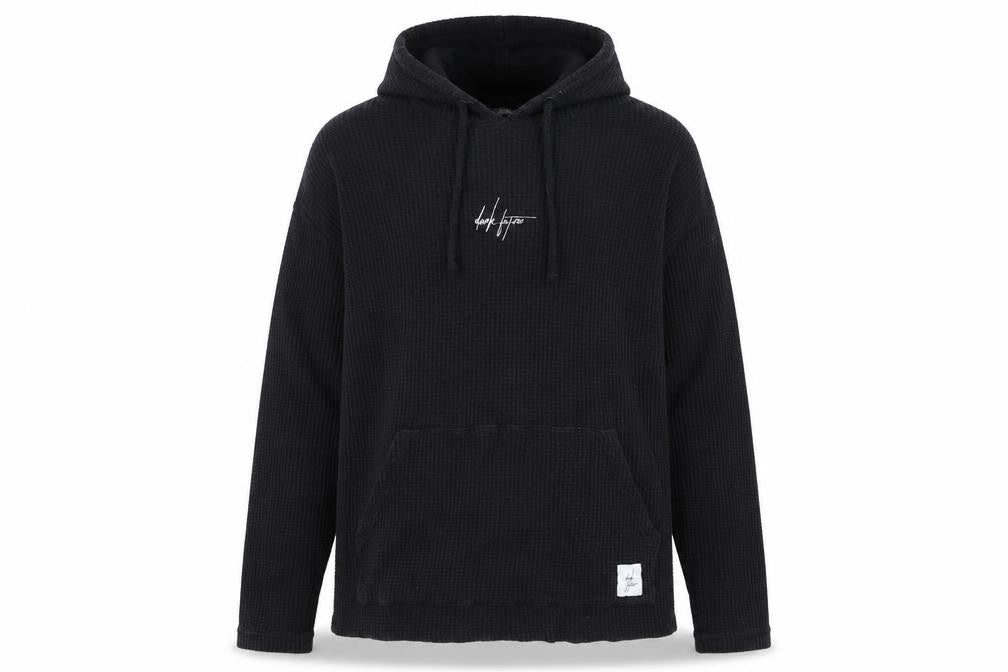 ASOS DESIGN Men's Black Knit Hoodie, S, with Logo