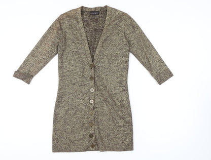 Additional front view of Principles Women's Brown Cardigan, size 8