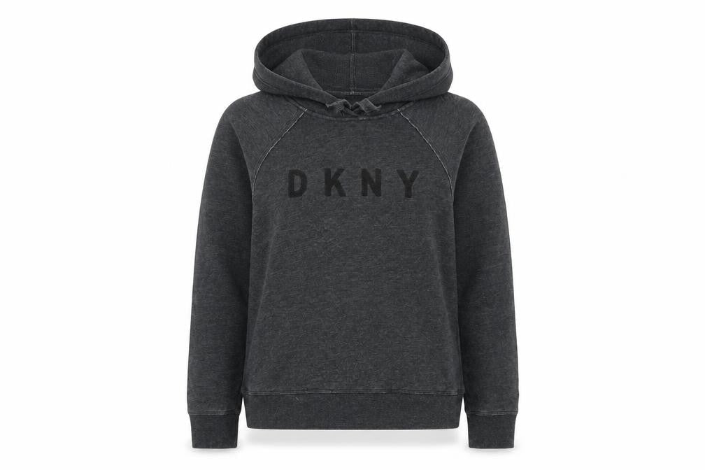 DKNY Grey Women's Pullover Hoodie, Size S
