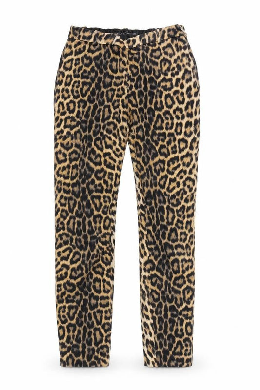 Front view of Zara Woman XS Multicoloured Animal Print Trousers