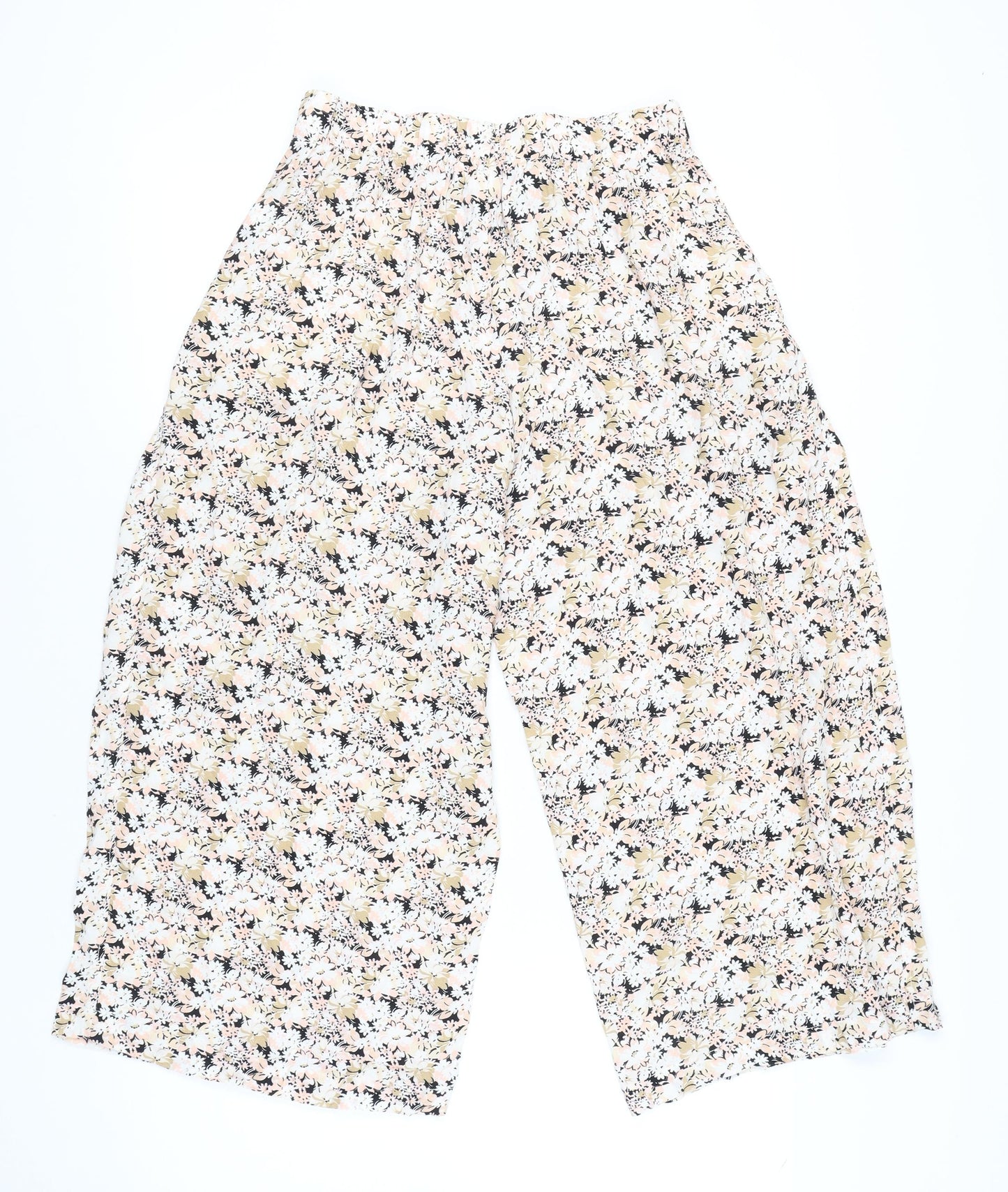 GAP Women's Multicoloured Floral Cropped Trousers Size 8