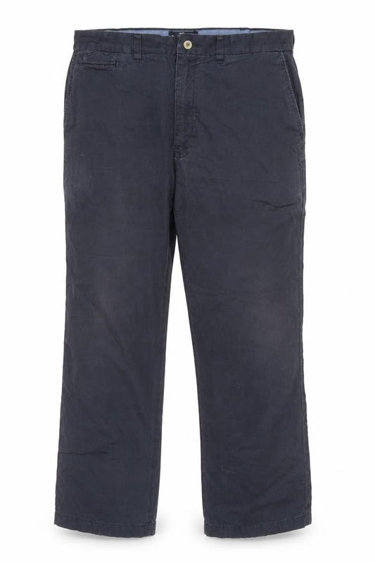 Front view of Marks & Spencer Blue Chino Trousers 38