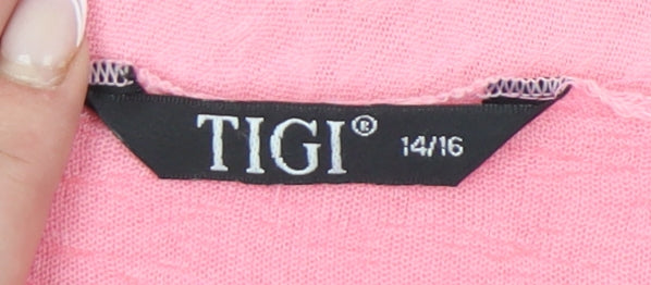 TIGI Women's Pink Camisole, Size 14, Lightweight