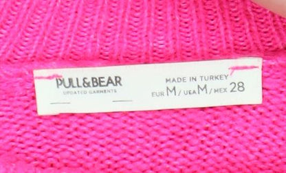 Pull&Bear Women's Pink Pullover Jumper, Size 12
