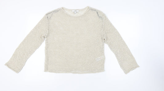 Marks and Spencer Women's Ivory Knit Pullover Jumper M