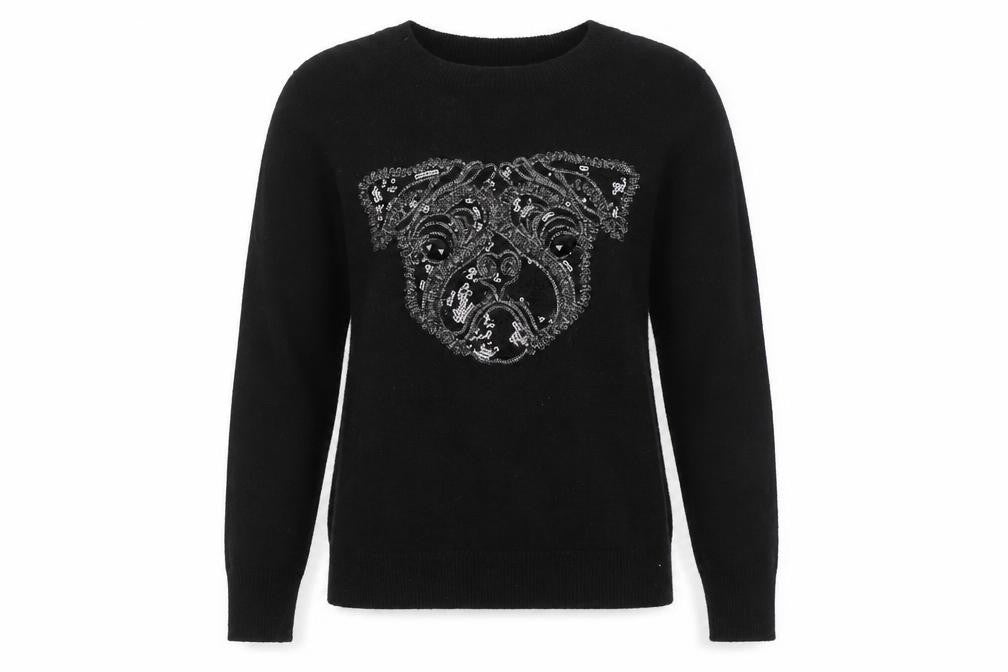 H&M Women's Black Pullover Jumper, Size S